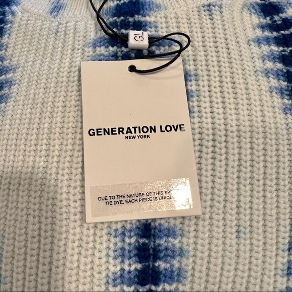 Generation Love Margot Indigo Tie Dye Knit Sweater (XXS) - Picture 11 of 14